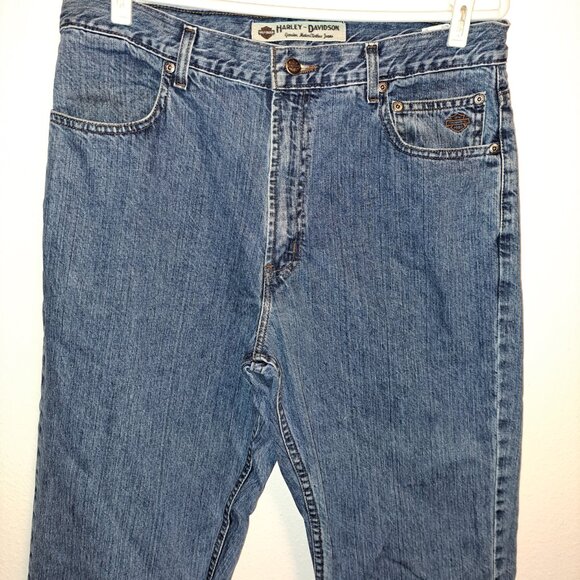 Men's Harley-Davidson Original Straight Jean - Medium Indigo Stone Wash 36x36 - Picture 10 of 16